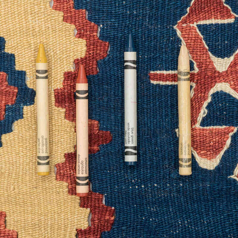 Yeni Kök Boya El Dokuma Kilim - 93 cm x 118 cm - K0080400