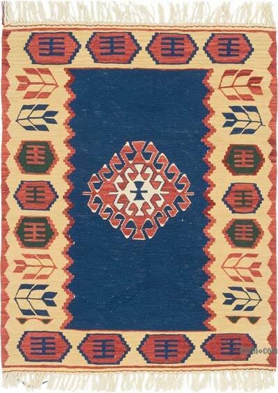 Yeni Kök Boya El Dokuma Kilim - 93 cm x 118 cm