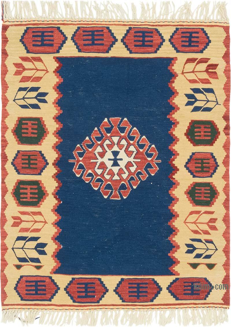 Yeni Kök Boya El Dokuma Kilim - 93 cm x 118 cm - K0080400