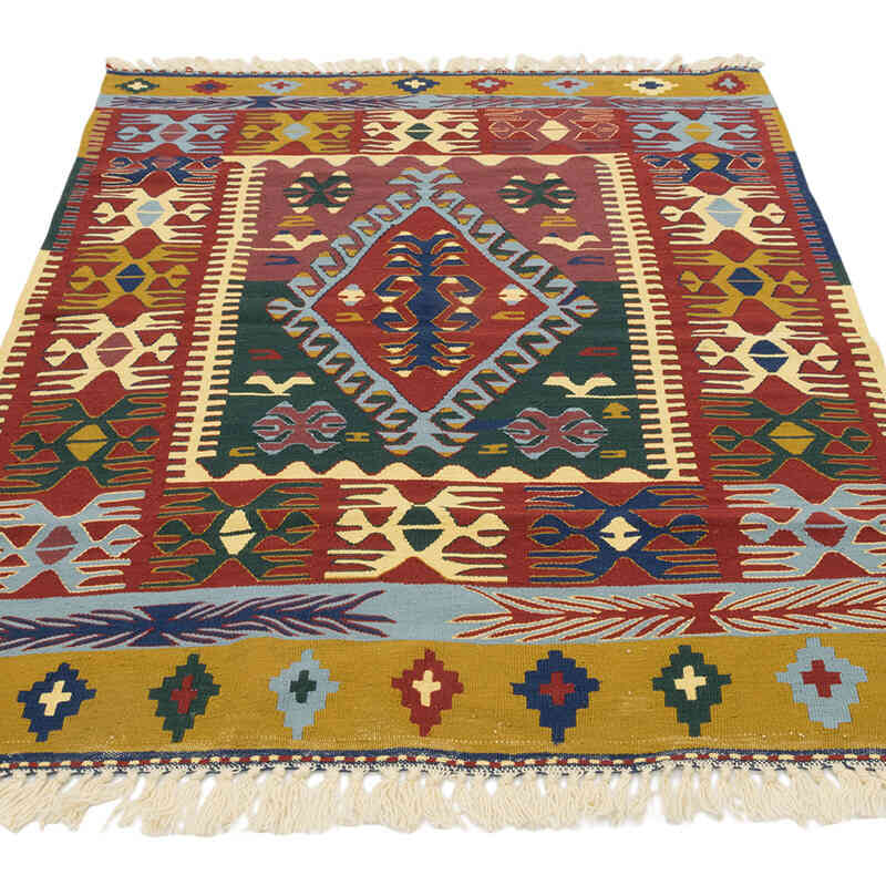 Yeni Kök Boya El Dokuma Kilim - 120 cm x 156 cm - K0080401