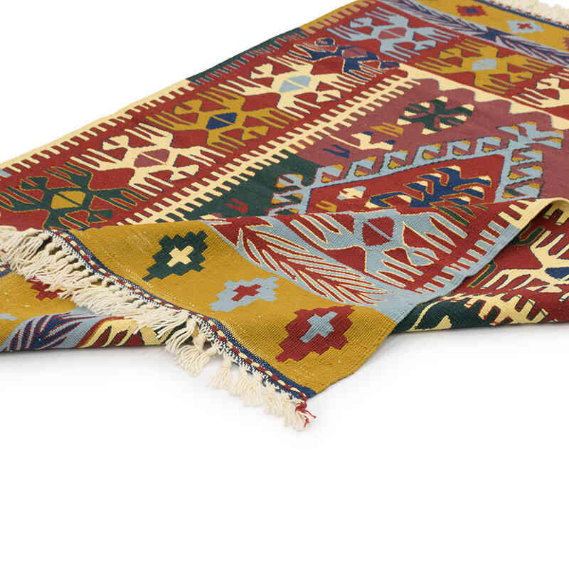 Yeni Kök Boya El Dokuma Kilim - 120 cm x 156 cm - K0080401
