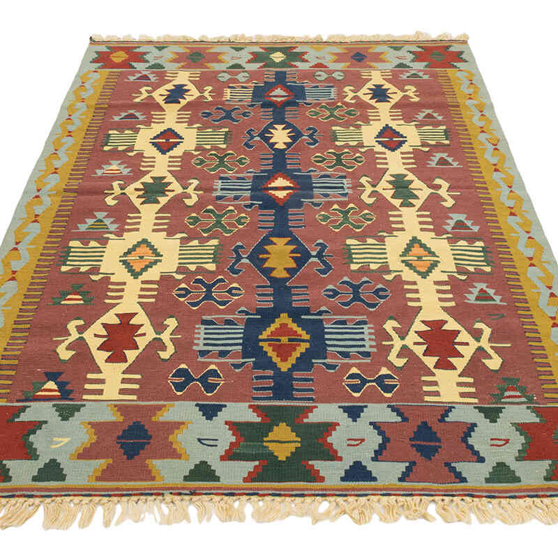 Yeni Kök Boya El Dokuma Kilim - 115 cm x 175 cm - K0080403