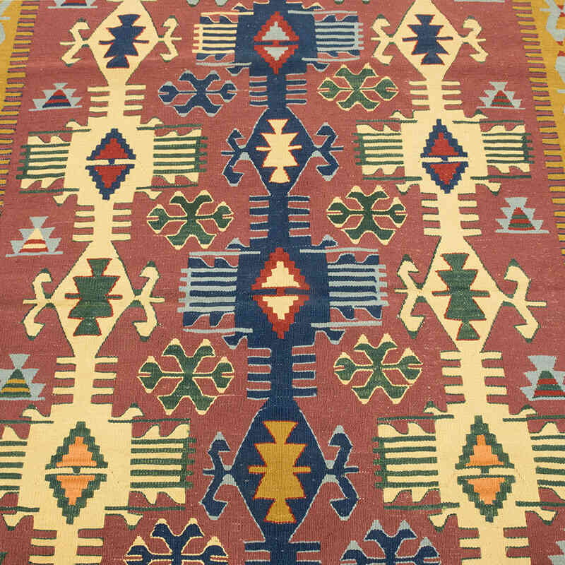 Yeni Kök Boya El Dokuma Kilim - 115 cm x 175 cm - K0080403