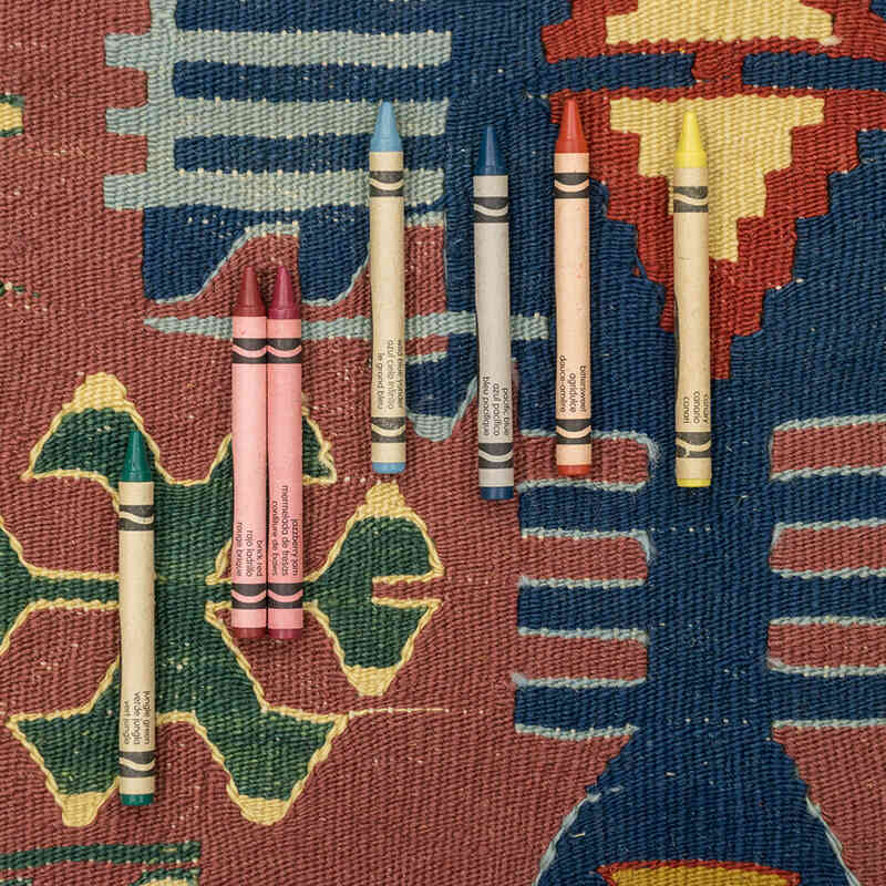 Yeni Kök Boya El Dokuma Kilim - 115 cm x 175 cm - K0080403