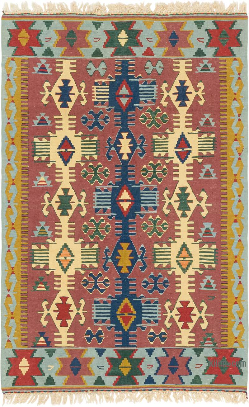 Yeni Kök Boya El Dokuma Kilim - 115 cm x 175 cm - K0080403
