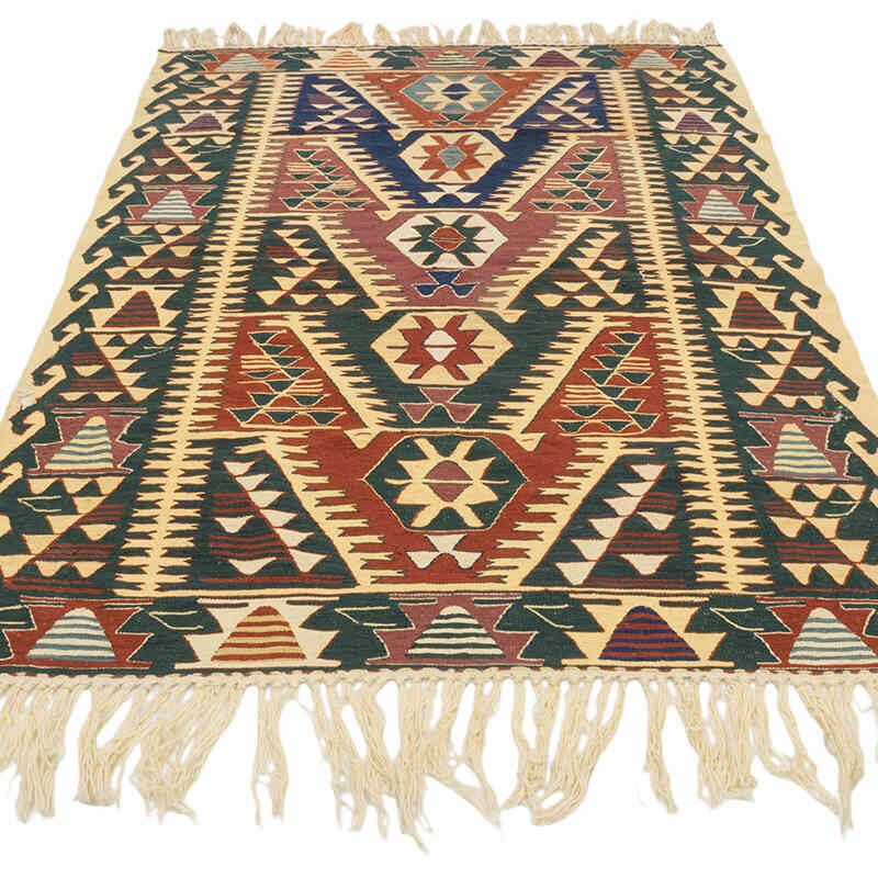 Nueva Alfombra Turca Kilim - 115 cm x 175 cm - K0080404