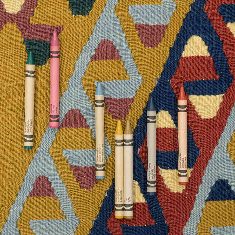 Nueva Alfombra Turca Kilim - 140 cm x 223 cm - K0080406