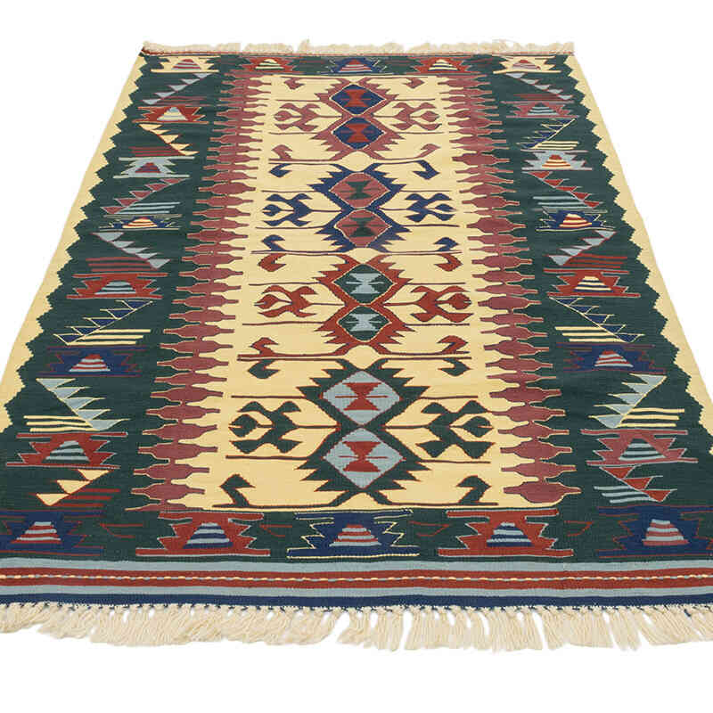 Nueva Alfombra Turca Kilim - 110 cm x 170 cm - K0080407
