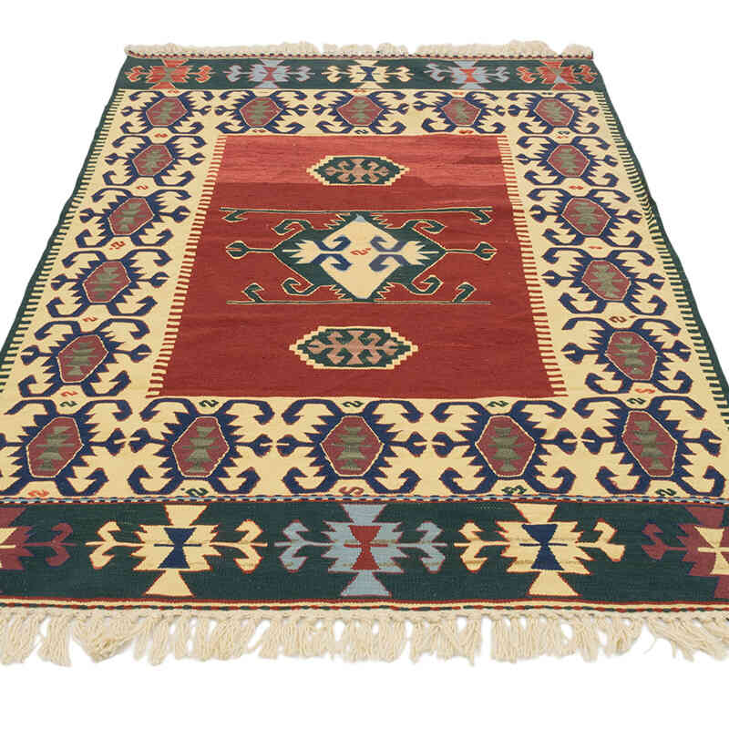 Yeni Kök Boya El Dokuma Kilim - 115 cm x 170 cm - K0080408