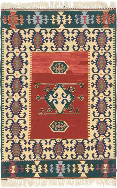 Yeni Kök Boya El Dokuma Kilim - 115 cm x 170 cm