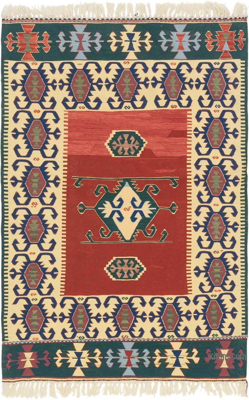 Yeni Kök Boya El Dokuma Kilim - 115 cm x 170 cm - K0080408