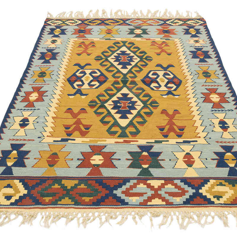 Yeni Kök Boya El Dokuma Kilim - 116 cm x 171 cm - K0080410