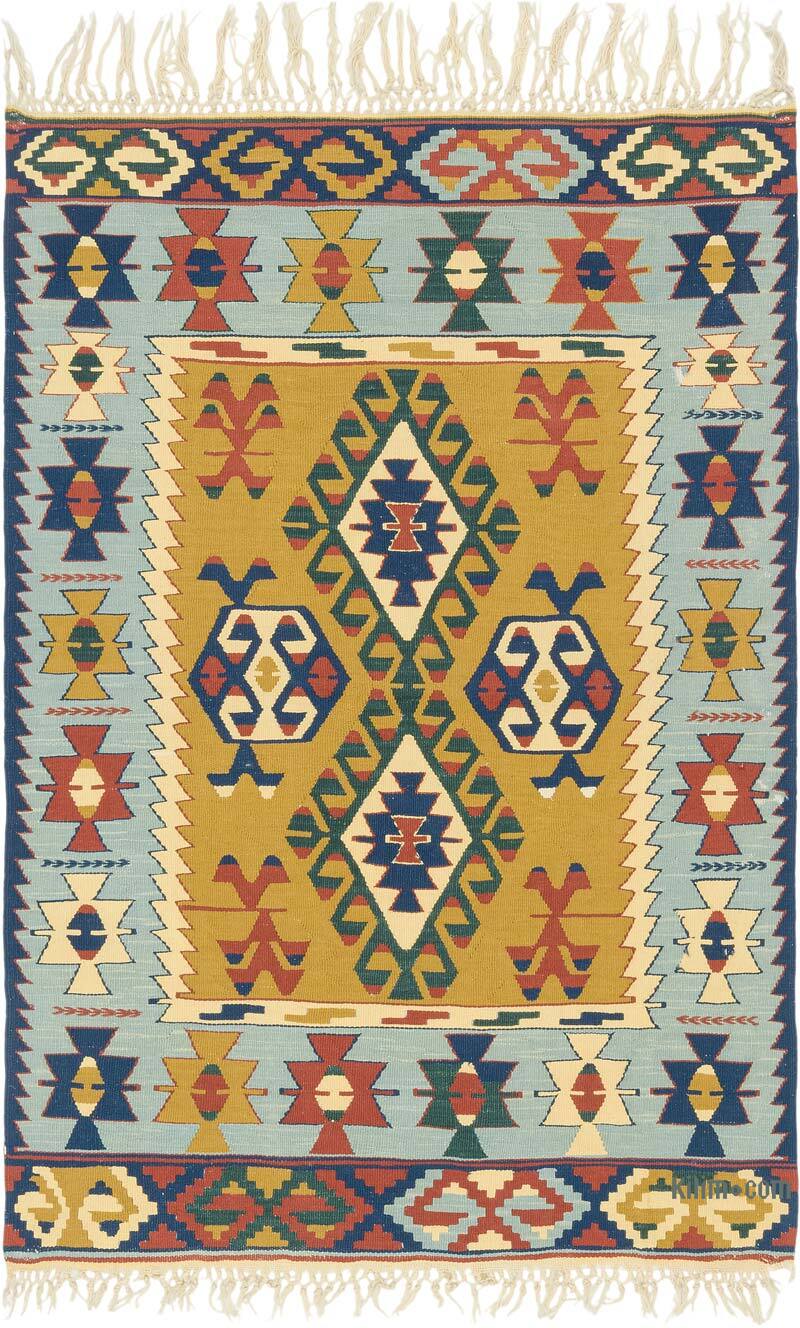 Yeni Kök Boya El Dokuma Kilim - 116 cm x 171 cm - K0080410