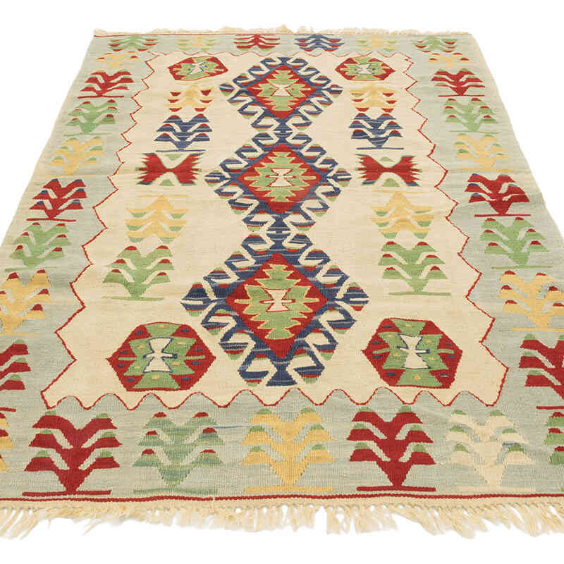 Yeni Kök Boya El Dokuma Kilim - 123 cm x 187 cm - K0080412