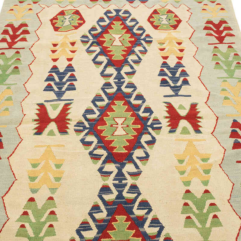 Yeni Kök Boya El Dokuma Kilim - 123 cm x 187 cm - K0080412