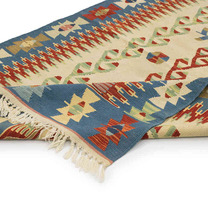 Yeni Kök Boya El Dokuma Kilim - 119 cm x 184 cm - K0080413
