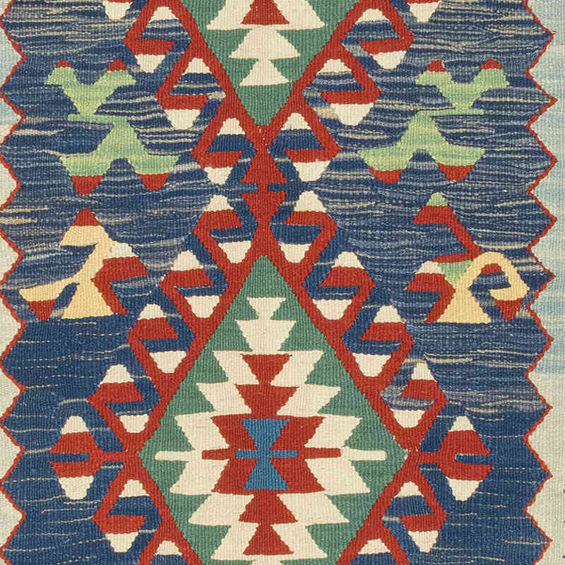New Handwoven Turkish Kilim Rug - 4'  x 5' 7" (48" x 67") - K0080415