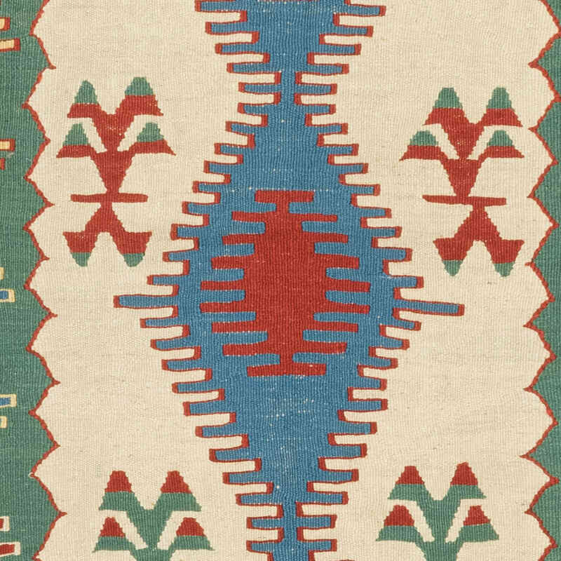 New Handwoven Turkish Kilim Rug - 4'  x 6'  (48" x 72") - K0080417