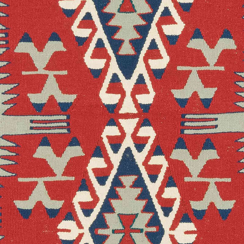New Handwoven Turkish Kilim Rug - 3' 8" x 5' 5" (44" x 65") - K0080418