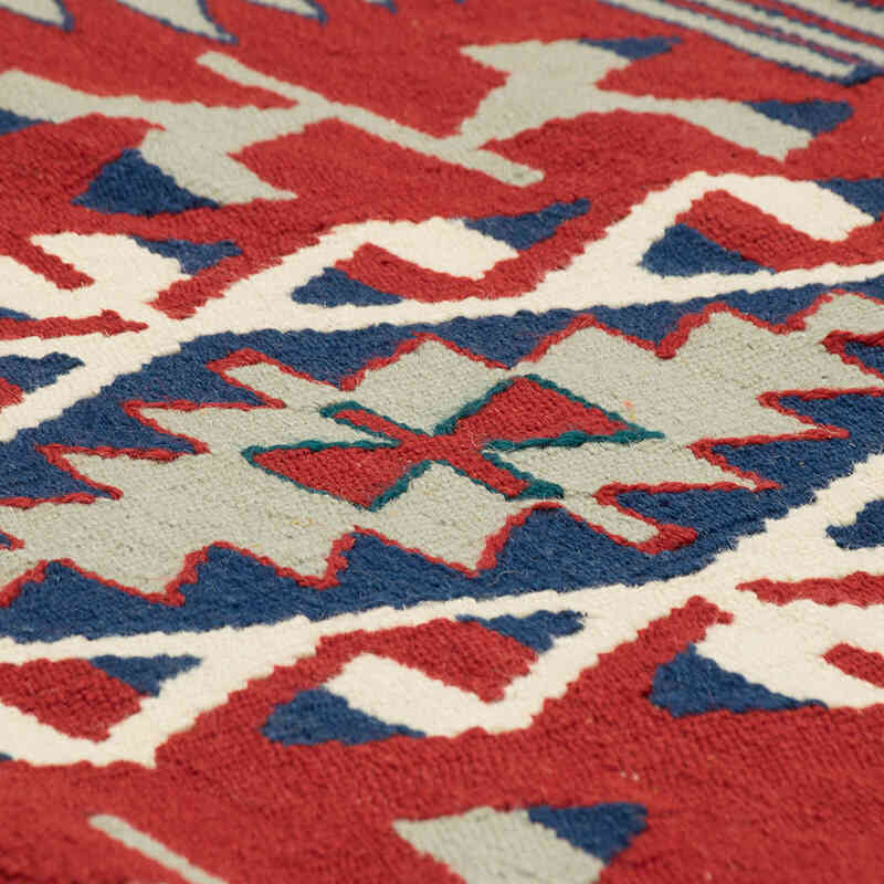 New Handwoven Turkish Kilim Rug - 3' 8" x 5' 5" (44" x 65") - K0080418