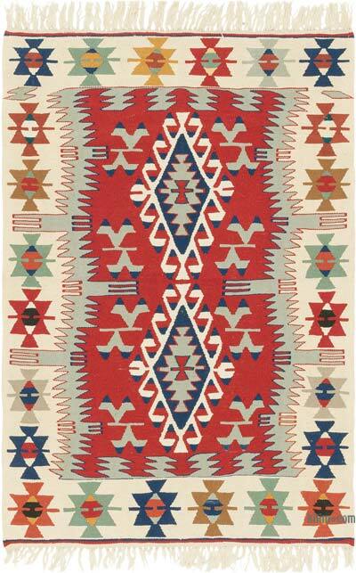 Yeni Kök Boya El Dokuma Kilim - 111 cm x 166 cm