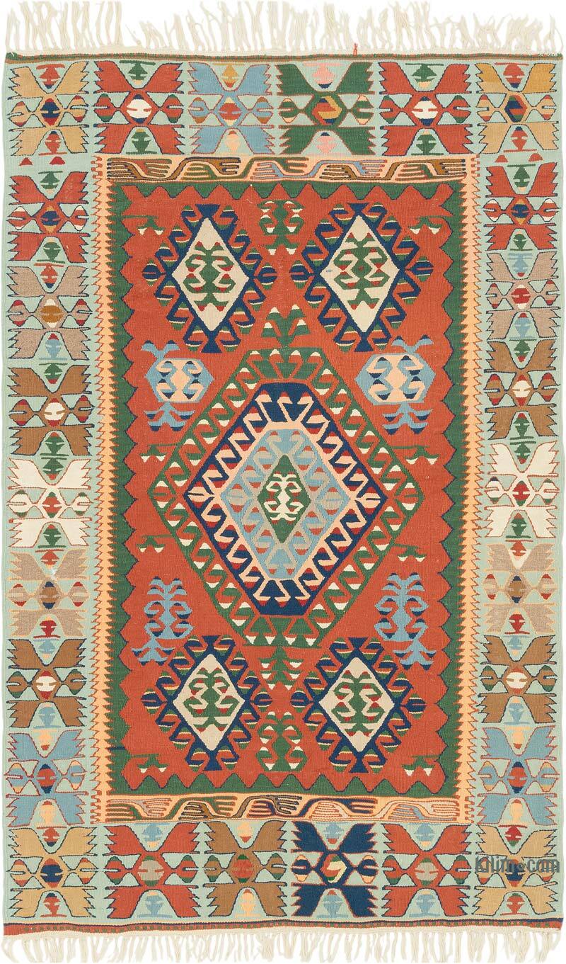 Yeni Kök Boya El Dokuma Kilim - 145 cm x 230 cm - K0080421