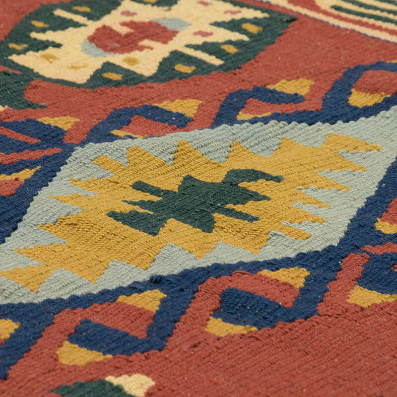 New Handwoven Turkish Kilim Rug - 4' 2" x 7'  (50" x 84") - K0080422