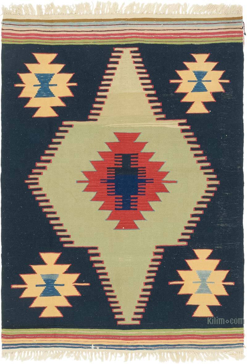Yeni Kök Boya El Dokuma Kilim - 120 cm x 164 cm - K0080425