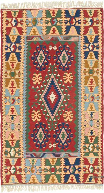 Yeni Kök Boya El Dokuma Kilim - 130 cm x 226 cm