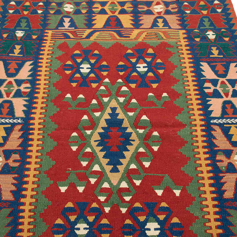 New Handwoven Turkish Kilim Rug - 3' 11" x 5' 7" (47" x 67") - K0080428