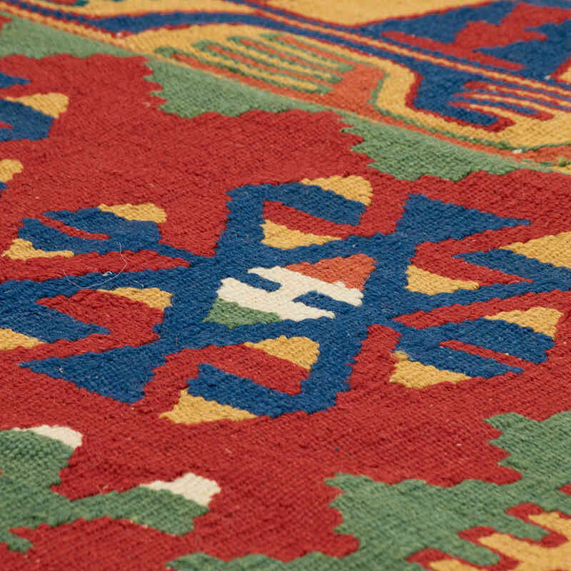 New Handwoven Turkish Kilim Rug - 3' 11" x 5' 7" (47" x 67") - K0080428