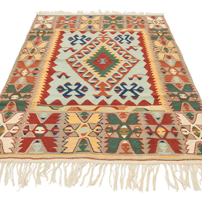 Nueva Alfombra Turca Kilim - 121 cm x 171 cm - K0080430
