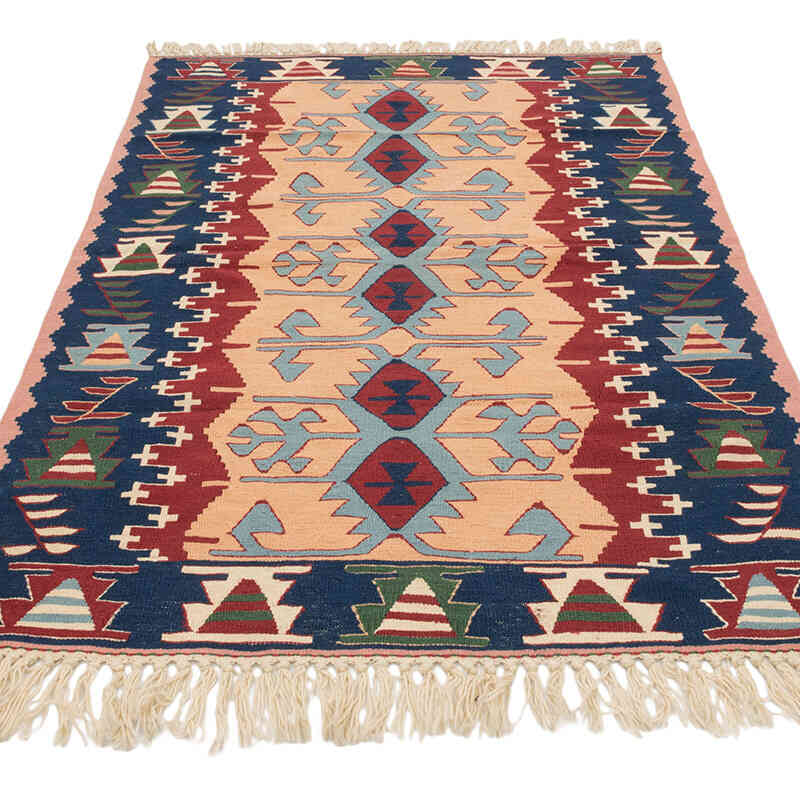 Yeni Kök Boya El Dokuma Kilim - 114 cm x 166 cm - K0080431