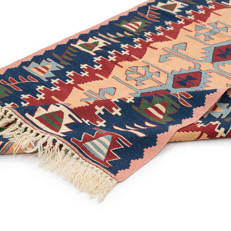 Yeni Kök Boya El Dokuma Kilim - 114 cm x 166 cm - K0080431