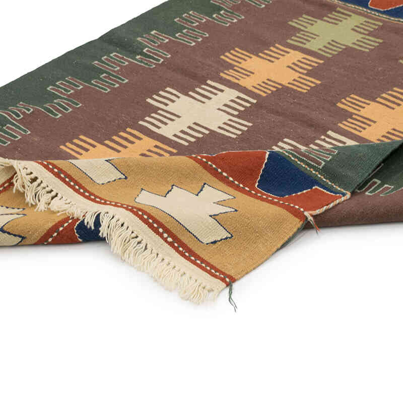 New Handwoven Turkish Kilim Rug - 4'  x 5' 11" (48" x 71") - K0080432
