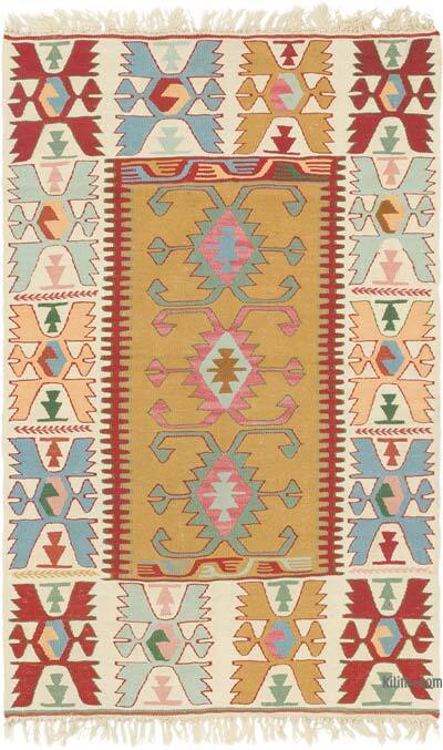 Yeni Kök Boya El Dokuma Kilim - 113 cm x 180 cm