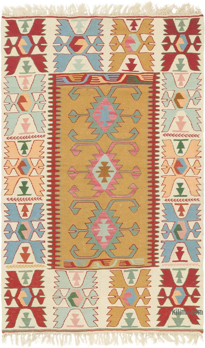 Yeni Kök Boya El Dokuma Kilim - 113 cm x 180 cm - K0080434