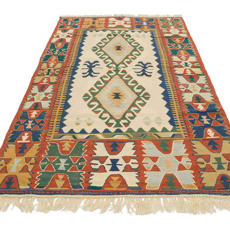 Yeni Kök Boya El Dokuma Kilim - 120 cm x 216 cm - K0080436