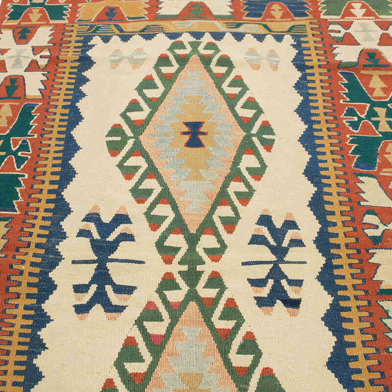 Yeni Kök Boya El Dokuma Kilim - 120 cm x 216 cm - K0080436