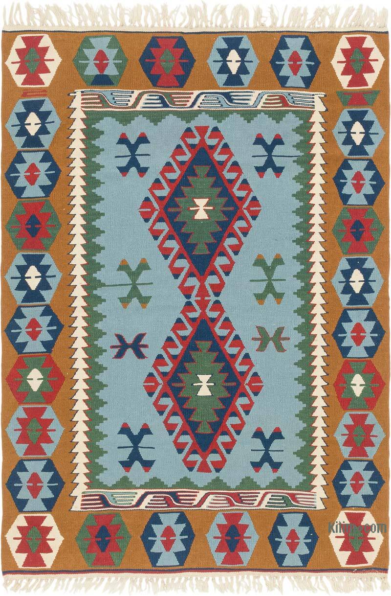 Yeni Kök Boya El Dokuma Kilim - 126 cm x 180 cm - K0080437