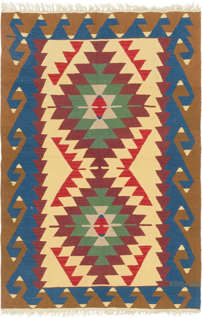 Nueva Alfombra Turca Kilim - 115 cm x 170 cm - K0080439