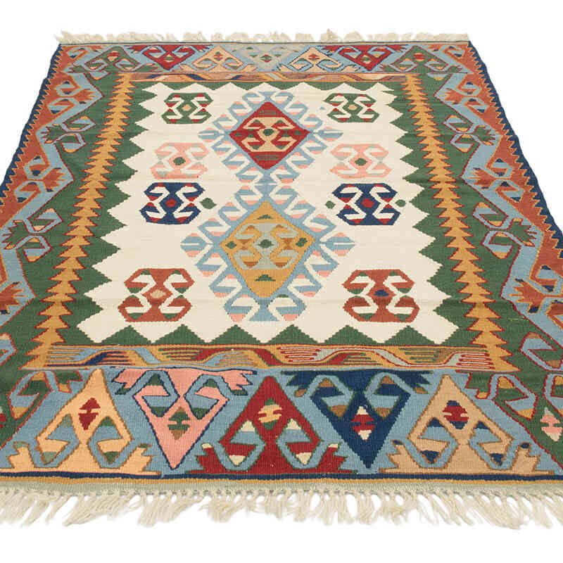 Yeni Kök Boya El Dokuma Kilim - 127 cm x 180 cm - K0080441