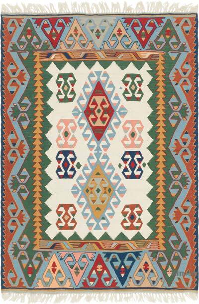 Yeni Kök Boya El Dokuma Kilim - 127 cm x 180 cm