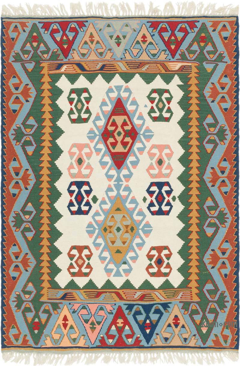 Yeni Kök Boya El Dokuma Kilim - 127 cm x 180 cm - K0080441
