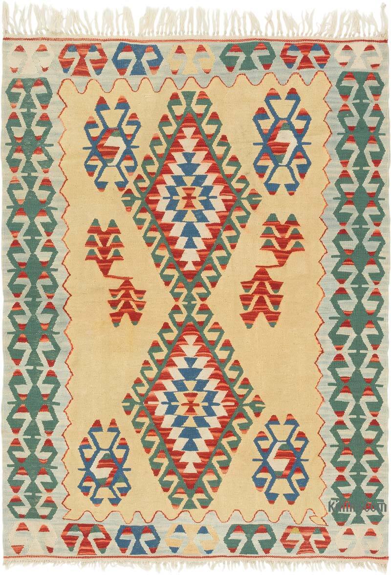 New Handwoven Turkish Kilim Rug - 4'  x 5' 6" (48" x 66") - K0080447