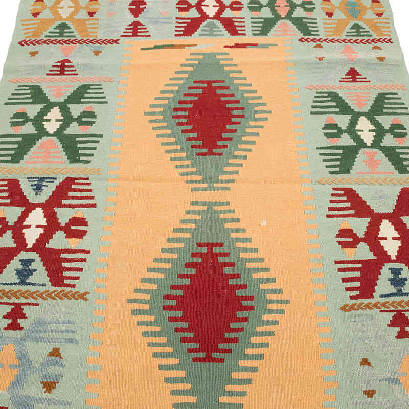 New Handwoven Turkish Kilim Rug - 3' 8" x 5' 6" (44" x 66") - K0080448