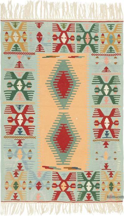 Yeni Kök Boya El Dokuma Kilim - 112 cm x 167 cm
