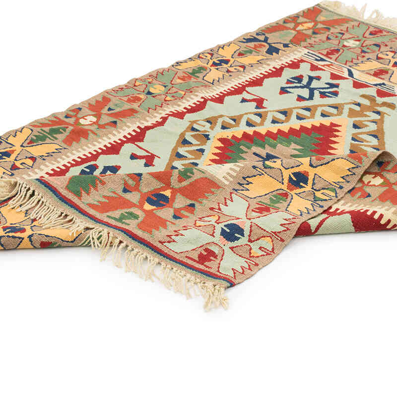 New Handwoven Turkish Kilim Rug - 4' 2" x 5' 8" (50" x 68") - K0080449