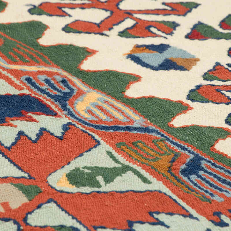 Yeni Kök Boya El Dokuma Kilim - 115 cm x 168 cm - K0080451