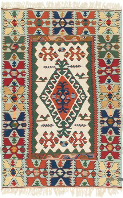 Yeni Kök Boya El Dokuma Kilim - 115 cm x 168 cm